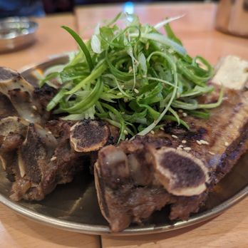 LEE GA - Charcoal back Ribs / Seol Galbi that's part of the cold noodles combo. So good! - Korean Near Me - Los Angeles, California LEE GA - Charcoal back Ribs / Seol Galbi that's part of the cold noodles combo. So good! - Korean Near Me - Los Angeles, California