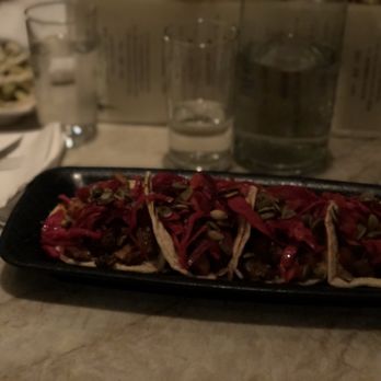 Bar Vacilando - King Trumpet Mushroom Tacos vegan - Cocktail Bars Near Me - Seattle, Washington