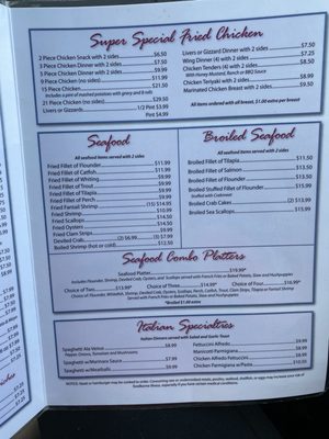 Menu photo 3 Pete's Family Restaurant Carthage, NC