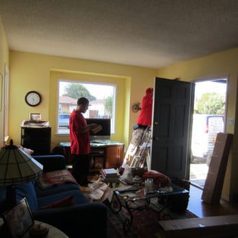 2-DayBlinds - First room being prepped for blinds.  Blinds to the right just installed. - Shades & Blinds Near Me