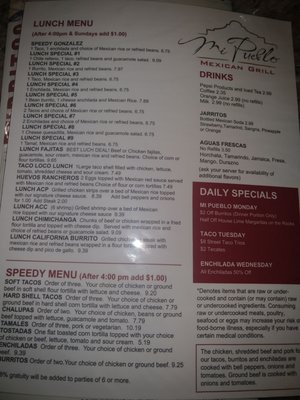 Menu photo 3 Mi Pueblo Mexican Grill King, NC
