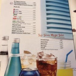 Alaçatı Muhallebicisi - Menu