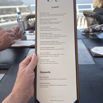 Mt Ada - Lunch menu - Bed & Breakfast Near Me - Avalon, California Mt Ada - Lunch menu - Bed & Breakfast Near Me - Avalon, California