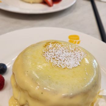 Fluffy Fluffy - "Creme broulee" and strawberry souffle pancakes - Desserts Near Me - Tustin, California Fluffy Fluffy - "Creme broulee" and strawberry souffle pancakes - Desserts Near Me - Tustin, California