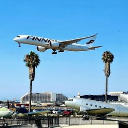 Finnair - A Finnair A350 on finals at the most distant of its 6 U.S. gateways - LAX (photo at The Proud Bird); the others are JFK, MIA, DFW, ORD, SEA.