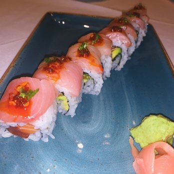 Ocean Prime - Tuna Salmon Roll - Seafood Near Me - Dallas, Texas Ocean Prime - Tuna Salmon Roll - Seafood Near Me - Dallas, Texas