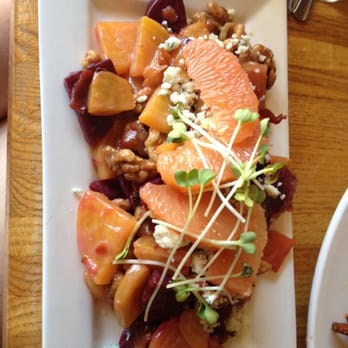 Snake River Brewing - Warm beet salad with grapefruit, blue cheese and the essential ingredient: bacon. - Brewpubs Near Me - Jackson, Wyoming