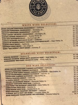Menu photo 7 Between The Rinks - Restaurant & Bar Irvine, CA