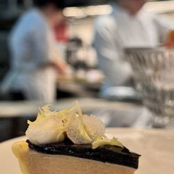 Alo Restaurant - Foiegras with truffle canepe