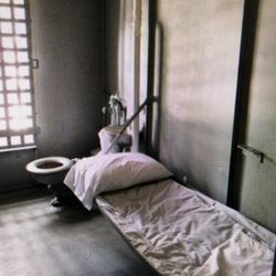 Old Liberty County Jail - Interior cell.