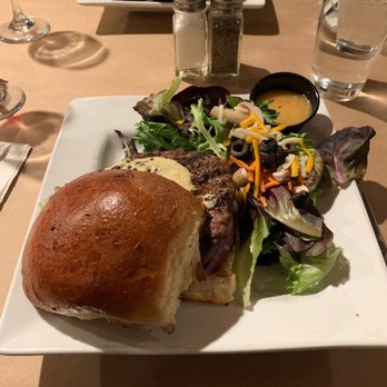 Taggart’s Grill - Taggart burger with salad - Burgers Near Me - Morgan, Utah