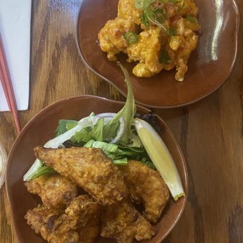 Three Bowls Ramen - A11. Rock Shrimp, A3. Karage - Noodles Near Me - Woodside, New York Three Bowls Ramen - A11. Rock Shrimp, A3. Karage - Noodles Near Me - Woodside, New York