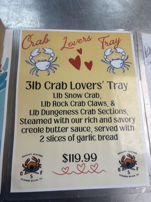 Menu photo 1 Quality Seafood Redondo Beach, CA Menu photo 1 Quality Seafood Redondo Beach, CA