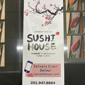 Sushi House - Menu front - Sushi Bars Near Me - Fort Lee, New Jersey Sushi House - Menu front - Sushi Bars Near Me - Fort Lee, New Jersey