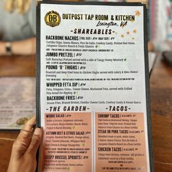 Devils Backbone Brewing Company - Menu