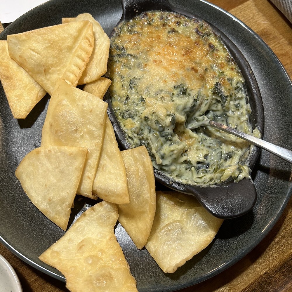 Trainwreck Grill and Ale House - Spinach Artichoke dip - Desserts Near Me - Coldwater, Michigan Trainwreck Grill and Ale House - Spinach Artichoke dip - Desserts Near Me - Coldwater, Michigan