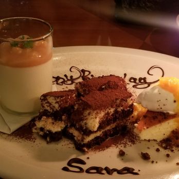 Rigo - dessert platter (panna cotta, turamisu, cheesecake) - Spanish Near Me - Honolulu, Hawaii