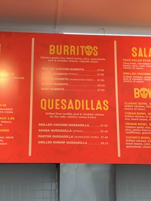 Menu photo 2 Cucho’s Taco Grille Greenville, SC
