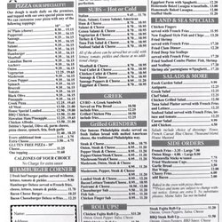 Winthrop House of Pizza - Menu from August 2026