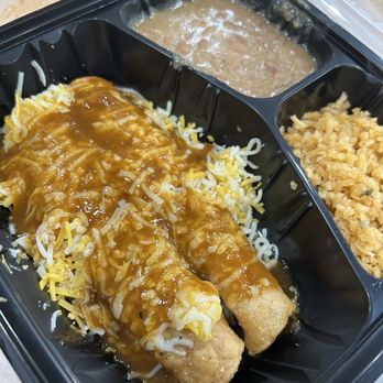 Roll Em Up Taquitos - 2 taquitos "enchilada style" - Mexican Near Me - Fresno, California