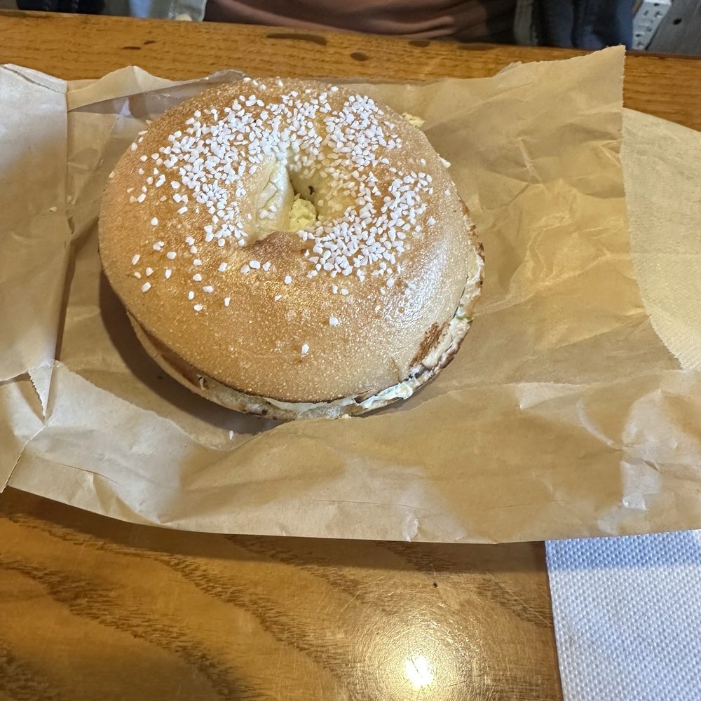 Bagel And Brew - Salt bagel - Breakfast & Brunch Near Me - Lenox, Massachusetts
