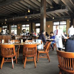 Lots of seating indoors.
