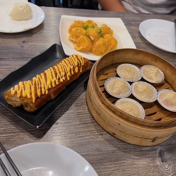 Dumpling House - Shrimp toast (left) and XLB - Dim Sum Near Me - San Francisco, California