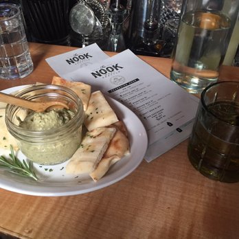 The NOOK - Hummus plate and Seattle Grey cocktail. - Lounges Near Me - Seattle, Washington The NOOK - Hummus plate and Seattle Grey cocktail. - Lounges Near Me - Seattle, Washington