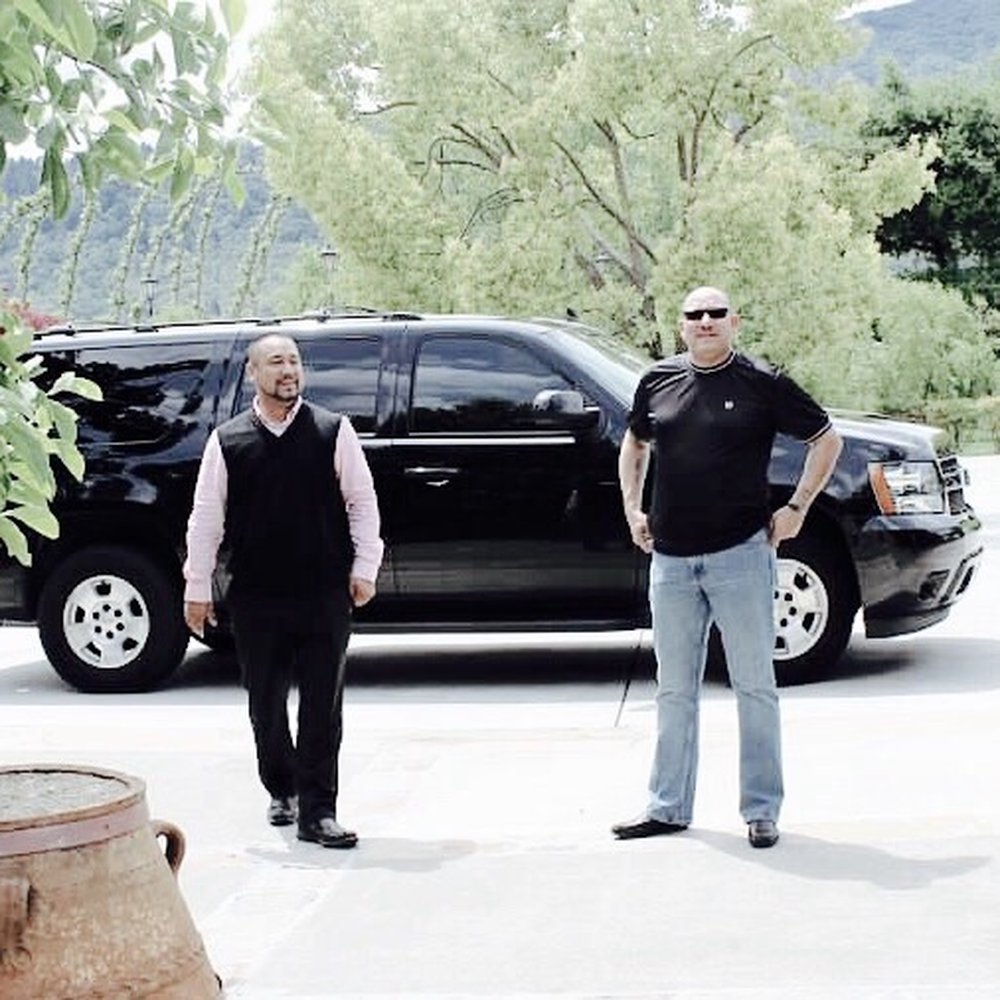 VP Tours And Transportation - Edric of VP Tours and Transportation along with myself patiently awaiting the others @ PEJU Winery, Napa. - Transportation Near Me VP Tours And Transportation - Edric of VP Tours and Transportation along with myself patiently awaiting the others @ PEJU Winery, Napa. - Transportation Near Me