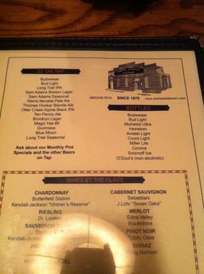 Menu photo 7 Arch Street Tavern Hartford, CT Menu photo 7 Arch Street Tavern Hartford, CT