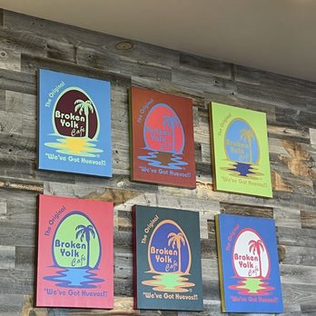 Broken Yolk Cafe - wall decor - Breakfast & Brunch Near Me - Costa Mesa, California Broken Yolk Cafe - wall decor - Breakfast & Brunch Near Me - Costa Mesa, California