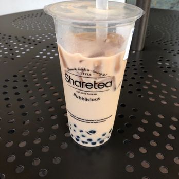 Sharetea - Hokkaido Pearl Milk Tea, 80% sweet, less ice, $4.25 - Coffee & Tea Near Me - Irvine, California Sharetea - Hokkaido Pearl Milk Tea, 80% sweet, less ice, $4.25 - Coffee & Tea Near Me - Irvine, California