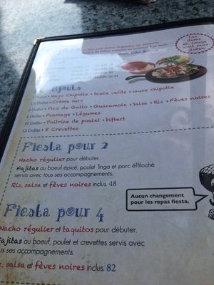 Menu photo 3 Bistro Mexicana 129 Gatineau, QC Menu photo 3 Bistro Mexicana 129 Gatineau, QC