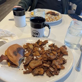 The Den On Payette - The McCall Omelette and Breakfast sandwich - Breakfast & Brunch Near Me - McCall, Idaho