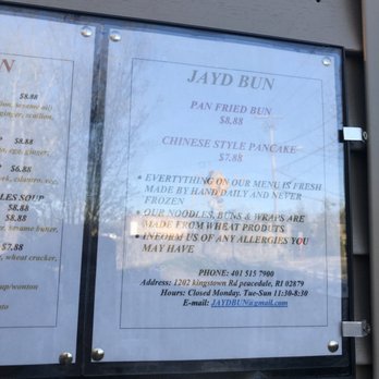 Jayd Bun - Menu - Chinese Near Me - South Kingstown, Rhode Island Jayd Bun - Menu - Chinese Near Me - South Kingstown, Rhode Island