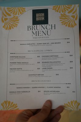 Menu photo 1 Baar Baar Los Angeles, CA
