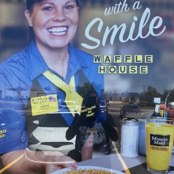 Waffle House - Waffle House.  Poster of waitress. - Diners Near Me - Albuquerque, New Mexico