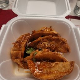 Chicken lemongrass potstickers