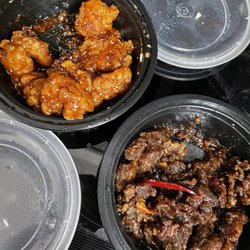 Taipei Express - Sesame chicken and orange beef