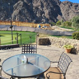 Lovely patio dining. Lots of construction going on. Big things happening at Silverrock!