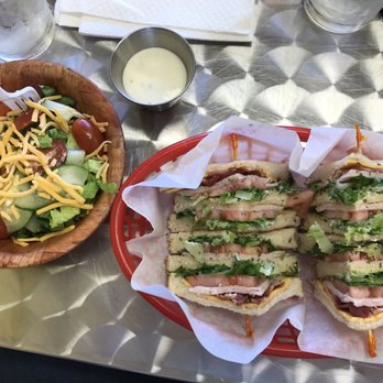 EatZ On The Corner - Turkey club and side salad - American Near Me - Pine Mountain, Georgia EatZ On The Corner - Turkey club and side salad - American Near Me - Pine Mountain, Georgia
