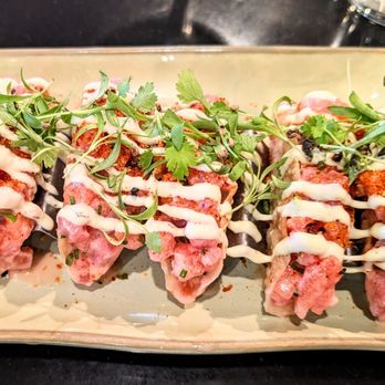 The Burrow TC - Ahi Tuna tacos - New American Near Me - Traverse City, Michigan The Burrow TC - Ahi Tuna tacos - New American Near Me - Traverse City, Michigan