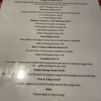 The Open Kitchen - Lunch Menu - Italian Near Me - Charlotte, North Carolina