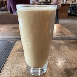 Vanilla almond milk latte $6 Vanilla almond milk latte $6