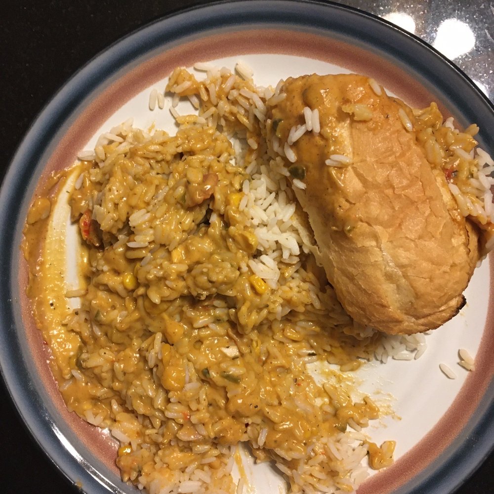 Yats - a plate of food with rice and a sandwich - Cajun/Creole Near Me - Indianapolis, Indiana Yats - a plate of food with rice and a sandwich - Cajun/Creole Near Me - Indianapolis, Indiana