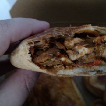 Maria Empanada - Inside of the chicken classico. Really yummy. - Latin American Near Me - Denver, Colorado
