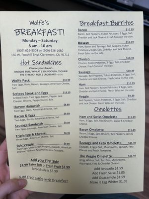 Menu photo 4 Wolfe’s kitchen and deli Claremont, CA Menu photo 4 Wolfe’s kitchen and deli Claremont, CA