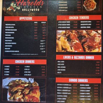 Harolds Chicken & Bar - Menu - Bars Near Me - Los Angeles, California Harolds Chicken & Bar - Menu - Bars Near Me - Los Angeles, California