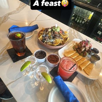 Lupe's Cocina & Cantina - Loaded Nachos, Belly Bites, strawberry Margarita, Negra modelo & 2 Deleon shots - Mexican Near Me - Norco, California