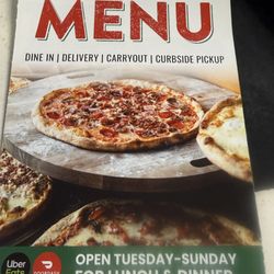 Luigi's Pizzeria & Ristorante - Menu cover